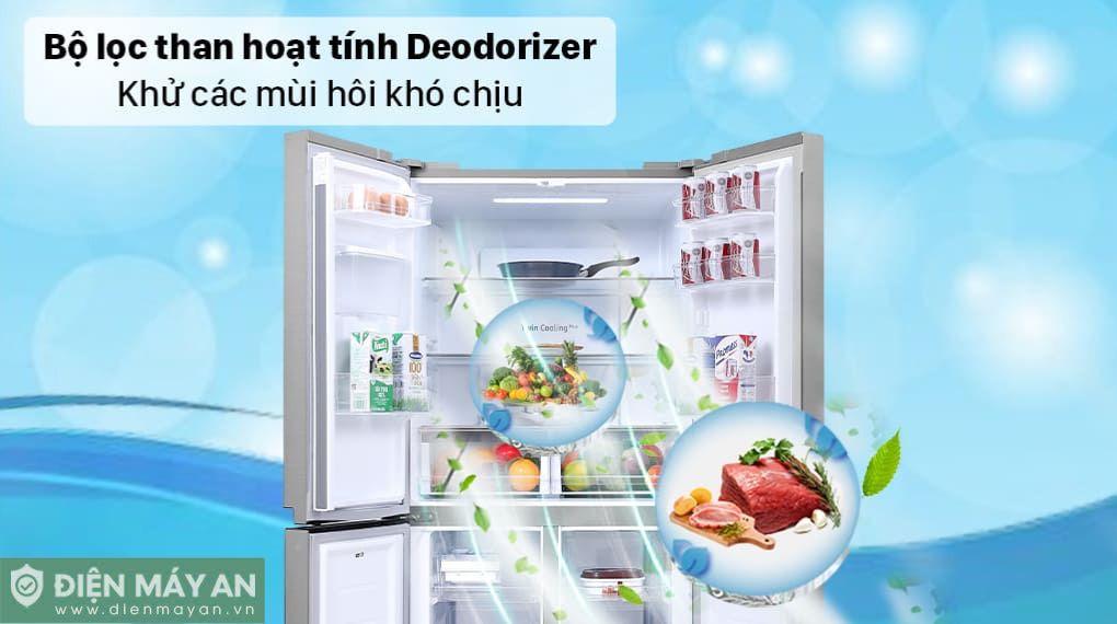 Tủ Lạnh Samsung Inverter 488 Lít Multi Door RF48A4010M9/SV